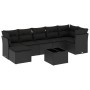 Set de sofás de jardín 8 piezas y cojines ratán sintético negro de , Conjuntos de jardín - Ref: Foro24-3217975, Precio: 480,6...