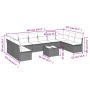 Set de sofás de jardín 11pzas con cojines ratán sintético beige de , Conjuntos de jardín - Ref: Foro24-3218099, Precio: 589,0...