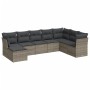 Set de sofás de jardín 8 pzas y cojines ratán sintético gris de , Conjuntos de jardín - Ref: Foro24-3218050, Precio: 461,65 €...