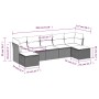 Set de comedor de jardín 7 pzas y cojines ratán sintético negro de , Conjuntos de jardín - Ref: Foro24-3218025, Precio: 412,1...