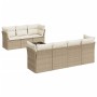 Juego de sofás de jardín con cojines beige 8 pzas ratán PE de , Conjuntos de jardín - Ref: Foro24-3217278, Precio: 540,77 €, ...