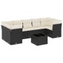 Set de sofás de jardín 8 piezas y cojines ratán sintético negro de , Conjuntos de jardín - Ref: Foro24-3217286, Precio: 454,0...