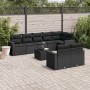 Set de sofás de jardín 8 piezas y cojines ratán sintético negro de , Conjuntos de jardín - Ref: Foro24-3219215, Precio: 593,2...