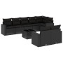 Set de sofás de jardín 8 piezas y cojines ratán sintético negro de , Conjuntos de jardín - Ref: Foro24-3219215, Precio: 593,2...