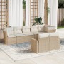 Juego de sofás de jardín con cojines beige 8 pzas ratán PE de , Conjuntos de jardín - Ref: Foro24-3219208, Precio: 564,26 €, ...