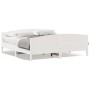 Estructura cama cabecero madera maciza pino blanco 180x200 cm de , Camas y somieres - Ref: Foro24-3216165, Precio: 254,10 €, ...