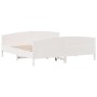 Estructura cama cabecero madera maciza pino blanco 180x200 cm de , Camas y somieres - Ref: Foro24-3216165, Precio: 254,10 €, ...