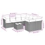 Set de muebles de jardín 9 pzas y cojines ratán sintético gris de , Conjuntos de jardín - Ref: Foro24-3217320, Precio: 524,93...