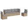Juego de sofás jardín con cojines 6 pzas ratán sintético beige de , Conjuntos de jardín - Ref: Foro24-3249208, Precio: 389,66...