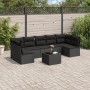 Set de sofás de jardín 8 piezas y cojines ratán sintético negro de , Conjuntos de jardín - Ref: Foro24-3249274, Precio: 496,7...