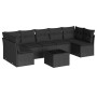 Set de sofás de jardín 8 piezas y cojines ratán sintético negro de , Conjuntos de jardín - Ref: Foro24-3249274, Precio: 496,7...