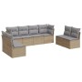 Juego de sofás de jardín con cojines beige 8 pzas ratán PE de , Conjuntos de jardín - Ref: Foro24-3249288, Precio: 469,87 €, ...