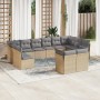 Set de sofás de jardín 12 pzas y cojines ratán sintético marrón de , Conjuntos de jardín - Ref: Foro24-3250268, Precio: 829,1...
