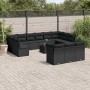 Set sofás de jardín 14 pzas con cojines ratán sintético negro de , Conjuntos de jardín - Ref: Foro24-3250294, Precio: 926,55 ...