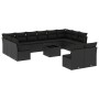Set de sofás de jardín y cojines 13 pzas ratán sintético negro de , Conjuntos de jardín - Ref: Foro24-3250214, Precio: 786,50...