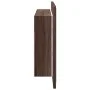 Armario espejo de baño LED acrílico marrón roble 90x12x45 cm de , Tocadores de baño - Ref: Foro24-834969, Precio: 56,81 €, De...