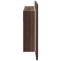 Armario espejo de baño LED acrílico marrón roble 90x12x45 cm de , Tocadores de baño - Ref: Foro24-834969, Precio: 57,51 €, De...