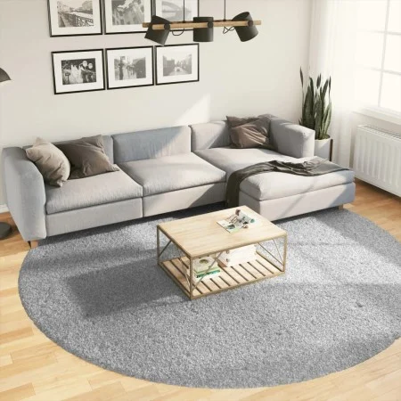 Alfombra peluda de pelo largo moderna PAMPLONA gris Ø 280 cm de , Alfombras - Ref: Foro24-375271, Precio: 154,21 €, Descuento: %