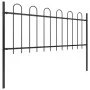 Gartenzaun mit schwarzen Stahlbügelspitzen 1,7 m von vidaXL, Zaunpaneele - Ref: Foro24-144929, Preis: 73,77 €, Rabatt: %