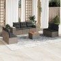 Set de sofás de jardín 8 pzas y cojines ratán sintético gris de , Conjuntos de jardín - Ref: Foro24-3225402, Precio: 458,95 €...