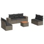 Set de sofás de jardín 8 pzas y cojines ratán sintético gris de , Conjuntos de jardín - Ref: Foro24-3225402, Precio: 458,95 €...