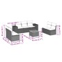 Set de sofás de jardín 8 pzas y cojines ratán sintético gris de , Conjuntos de jardín - Ref: Foro24-3225402, Precio: 458,95 €...