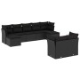 Set de sofás de jardín 8 piezas y cojines ratán sintético negro de , Conjuntos de jardín - Ref: Foro24-3250144, Precio: 574,4...