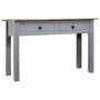 Mesa consola madera maciza pino estilo Panamá gris 110x40x72 cm de vidaXL, Mesas auxiliares - Ref: Foro24-282680, Precio: 107...