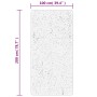 Alfombra de pelo corto look escandinavo IZA gris 100x200 cm de , Alfombras - Ref: Foro24-375451, Precio: 52,76 €, Descuento: %