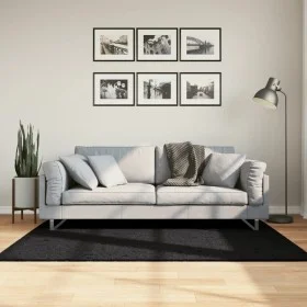 Alfombra peluda de pelo largo moderna PAMPLONA negra 120x170 cm de , Alfombras - Ref: Foro24-375278, Precio: 43,43 €, Descuen...