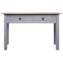 Mesa consola madera maciza pino estilo Panamá gris 110x40x72 cm de vidaXL, Mesas auxiliares - Ref: Foro24-282680, Precio: 107...