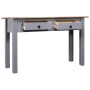 Mesa consola madera maciza pino estilo Panamá gris 110x40x72 cm de vidaXL, Mesas auxiliares - Ref: Foro24-282680, Precio: 107...