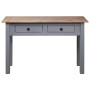 Mesa consola madera maciza pino estilo Panamá gris 110x40x72 cm de vidaXL, Mesas auxiliares - Ref: Foro24-282680, Precio: 107...