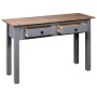 Mesa consola madera maciza pino estilo Panamá gris 110x40x72 cm de vidaXL, Mesas auxiliares - Ref: Foro24-282680, Precio: 107...