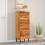 Aparador alto de madera maciza de acacia 40x33x110 cm de , Aparadores - Ref: Foro24-356884, Precio: 141,80 €, Descuento: %