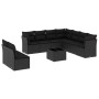 Set de sofás de jardín 10 pzas cojines ratán sintético negro de , Conjuntos de jardín - Ref: Foro24-3217845, Precio: 635,40 €...