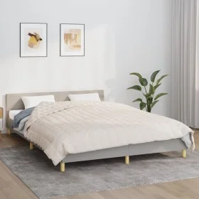 Manta con peso tela color crema claro 220x240 cm 15 kg de , Mantas - Ref: Foro24-3154828, Precio: 116,34 €, Descuento: %