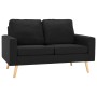 Juego de sofás de 2 piezas de tela negro de , Sofás - Ref: Foro24-3056623, Precio: 389,40 €, Descuento: %