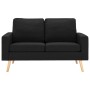 Juego de sofás de 2 piezas de tela negro de , Sofás - Ref: Foro24-3056623, Precio: 389,40 €, Descuento: %