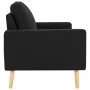 Black Fabric 2-Piece Sofa Set by , Sofas - Ref: Foro24-3056623, Price: 368,87 €, Discount: %