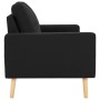 Juego de sofás de 2 piezas de tela negro de , Sofás - Ref: Foro24-3056623, Precio: 389,40 €, Descuento: %