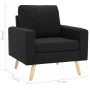 Black Fabric 2-Piece Sofa Set by , Sofas - Ref: Foro24-3056623, Price: 368,87 €, Discount: %