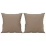 Sofá de 2 plazas con cojines cuero sintético capuchino 120 cm de , Sofás - Ref: Foro24-3200929, Precio: 237,80 €, Descuento: %