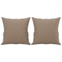 Sofá de 2 plazas con cojines cuero sintético capuchino 120 cm de , Sofás - Ref: Foro24-3200929, Precio: 241,50 €, Descuento: %