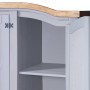 Armario madera de pino Mexicano estilo Corona gris 3 puertas de vidaXL, Armarios roperos - Ref: Foro24-282621, Precio: 453,48...