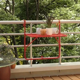 Mesa de balcón acero dorado 60x40 cm de , Mesas de jardín - Ref: Foro24-340919, Precio: 55,01 €, Descuento: %