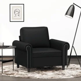 Sillón cuero sintético negro 60 cm de , Sofás - Ref: Foro24-359494, Precio: 158,58 €, Descuento: %