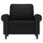 Sillón cuero sintético negro 60 cm de , Sofás - Ref: Foro24-359494, Precio: 158,58 €, Descuento: %