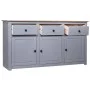 Gray Panama style solid pine wood sideboard 135x40x80 cm by vidaXL, Sideboards - Ref: Foro24-282704, Price: 242,82 €, Discoun...