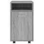 Armario auxiliar con ruedas contrachapado gris 33x38x60 cm de , Taquillas y armarios de almacenamiento - Ref: Foro24-815853, ...